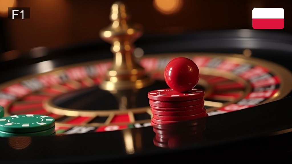 Gracz cieszący się grą w F1 Casino na laptopie